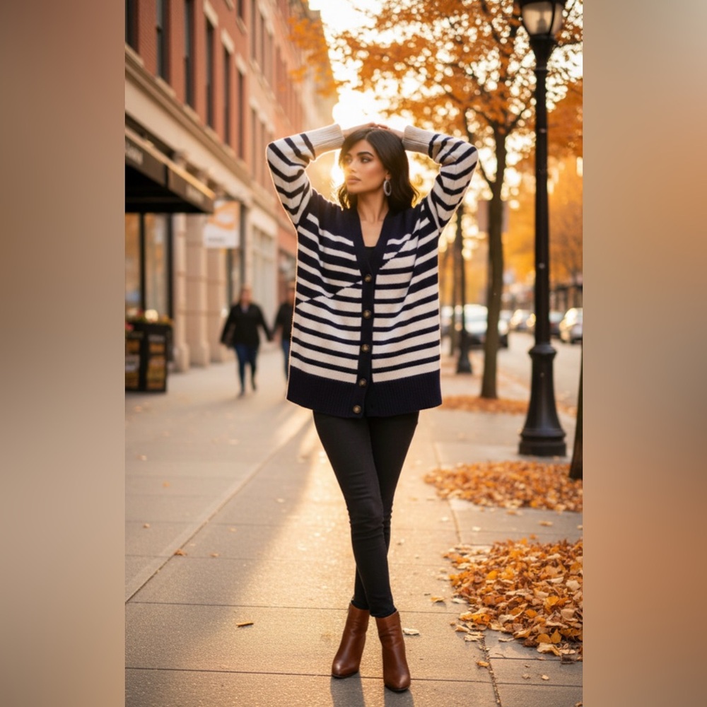 La Ligne Wool Striped Sweater, pre-owned, size S